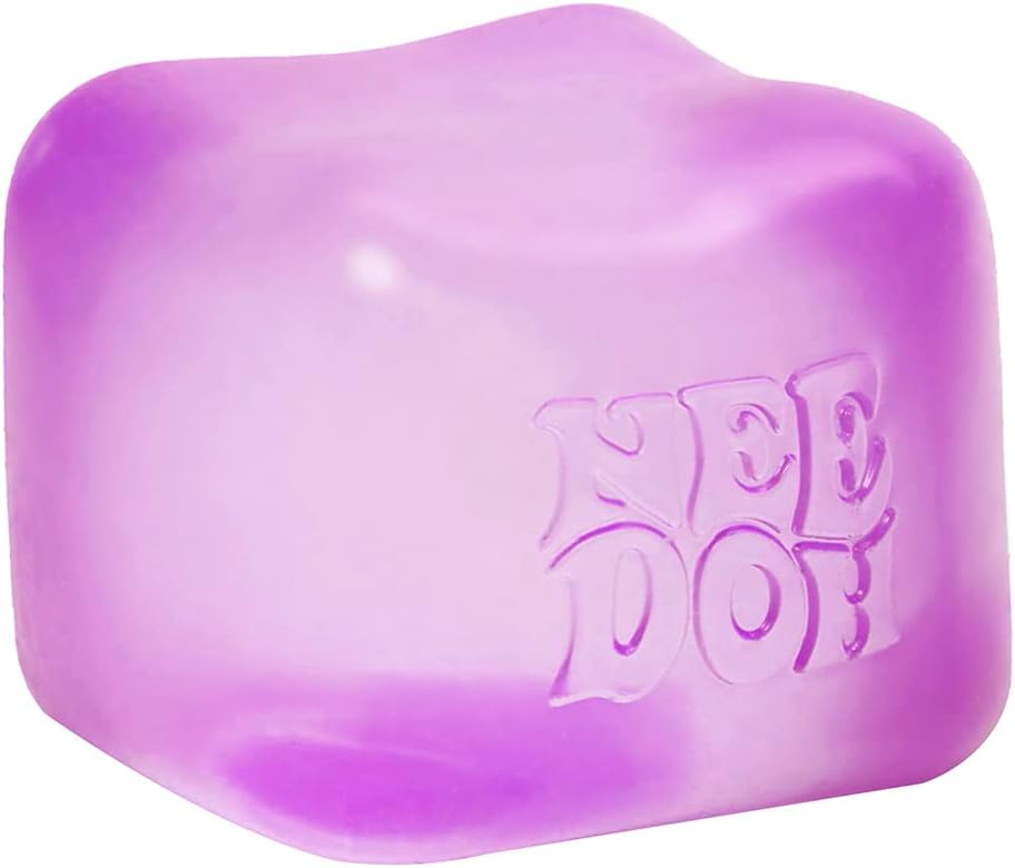 Schylling Needoh Nice Cube Sensory Toy with a Super Solid Squish - Always Returns to its Square Shape - Ages 3 and Up - 1 or 3 Pack Assorted Colours (Nice Cube. 1/3 Pack. Colours Chosen at Random) - Image 3