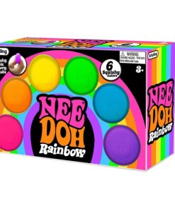 NeeDoh Rainboh Teenie - Mini Globs - 6 Pack