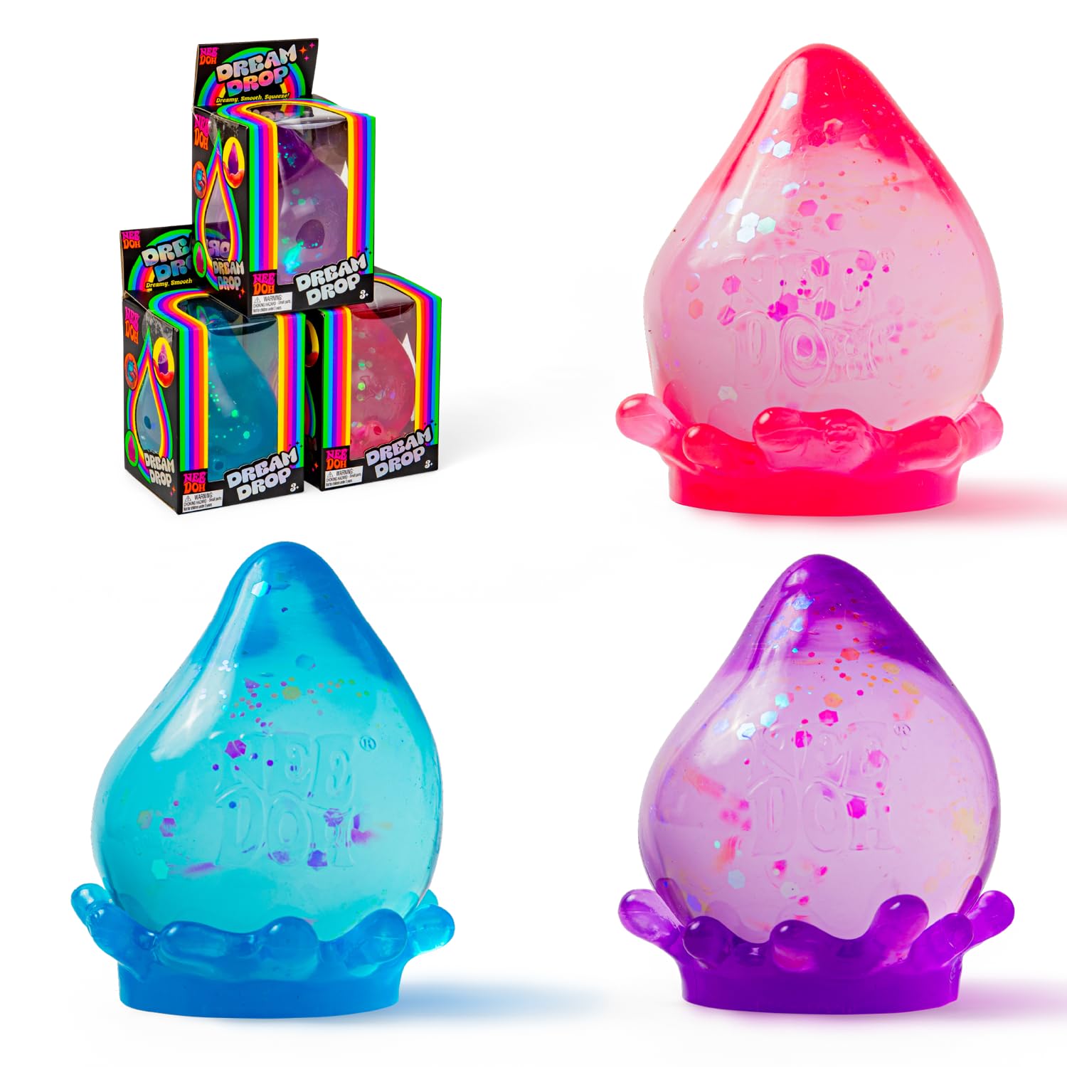 Schylling NeeDoh Gumdrop - Textured Sensory Toy with Super Solid Squish - 2.5 Tall - Colors May Vary (Pack of 1) - Image 10